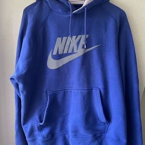 Nike vintage Blue Hoodie Sweatshirt